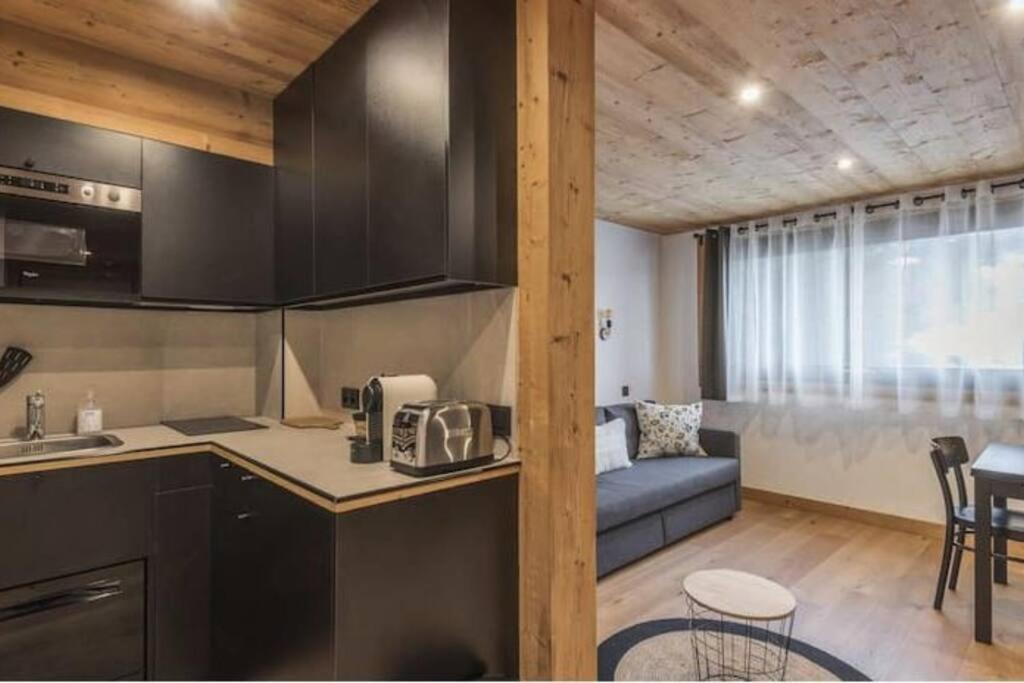 Charmant T2 Megeve, 10 Min A Pied Du Centre Екстер'єр фото